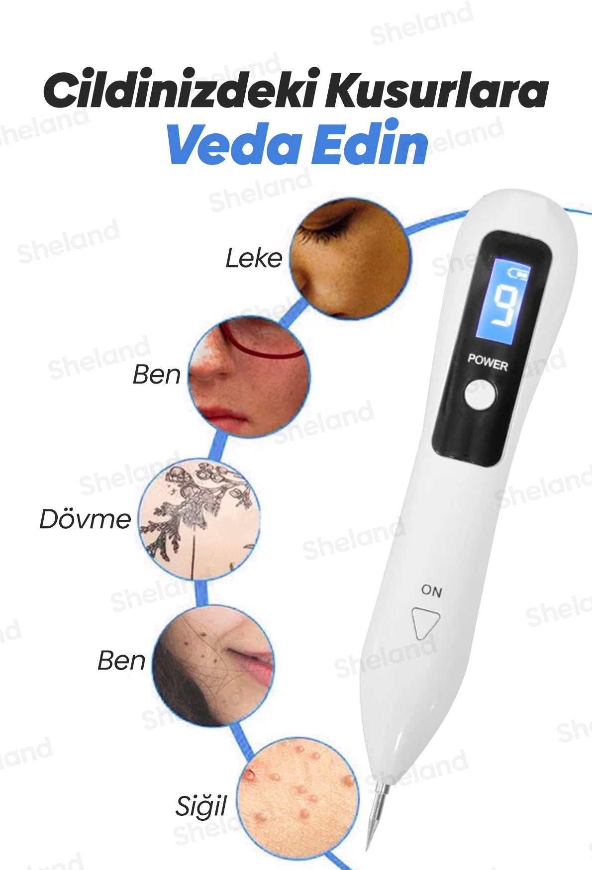 Mole Plazma Pen Akne, Yara Izi, Ben, Dövme, Siğil, Çatlak, Leke Silme ve Cilt Bakım