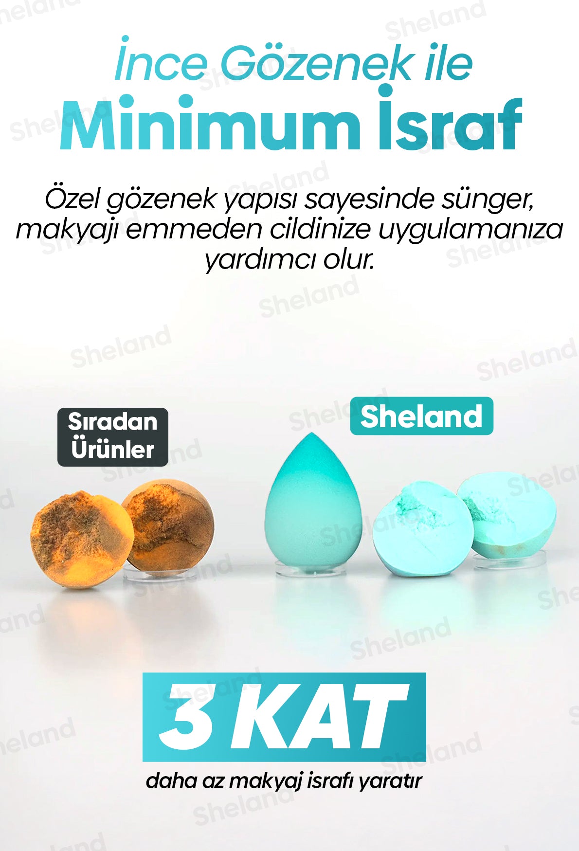 Gümüş İyonlu Ultra Soft Makyaj Süngeri