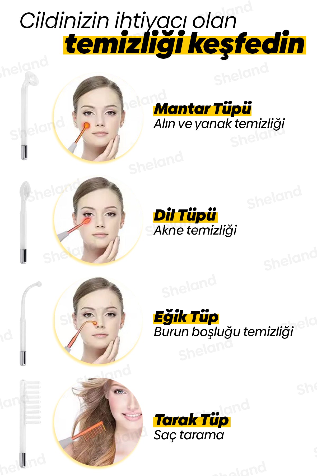 Pro High Frequency Yüksek Frekans Cilt Temizleyici ve Bakım Cihazı