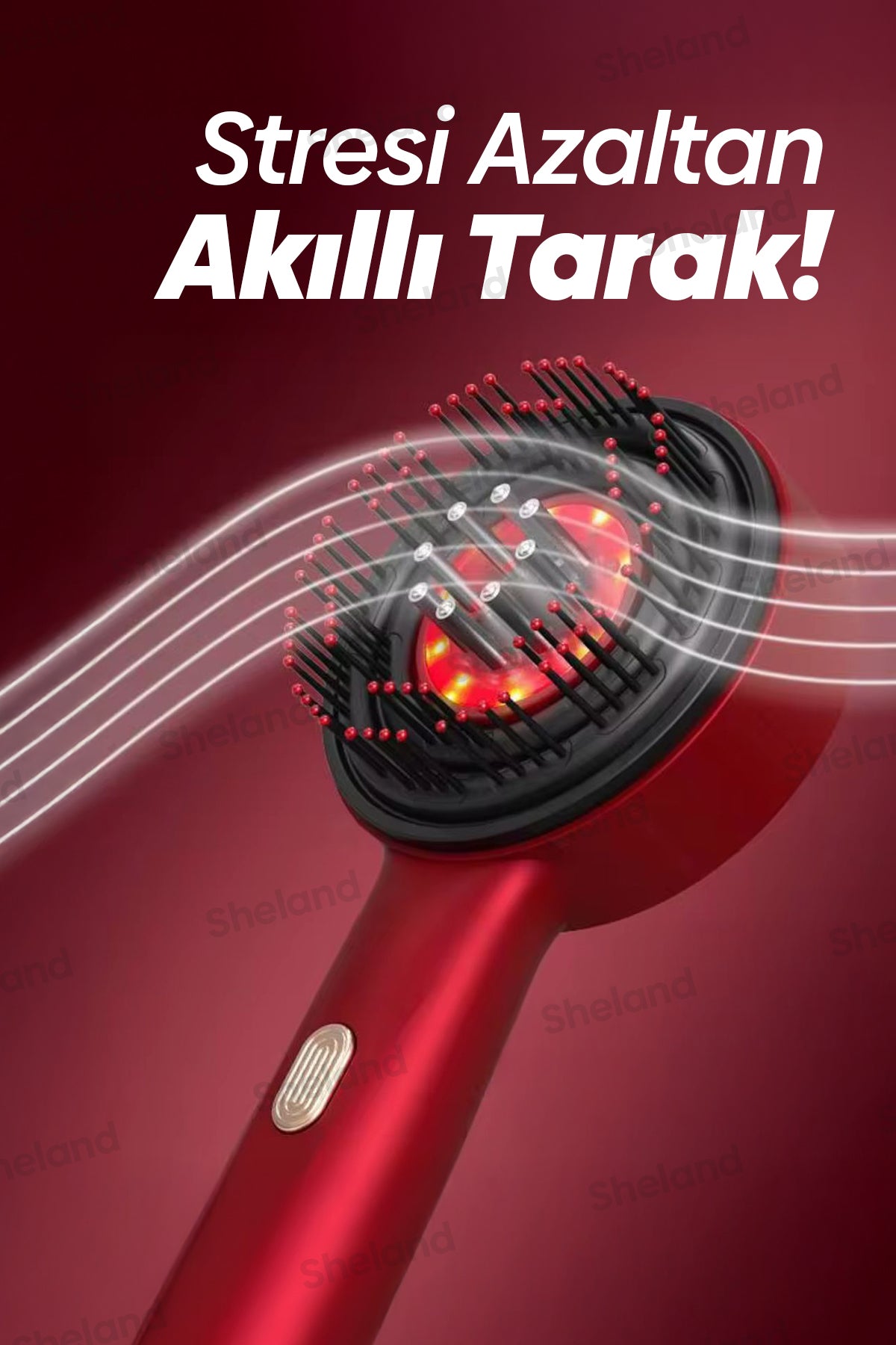 Pro Ovmalı ve Serum Hazneli Saç Masaj Tarağı
