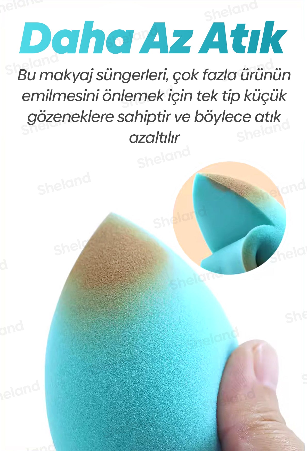 Gümüş İyonlu Ultra Soft Makyaj Süngeri