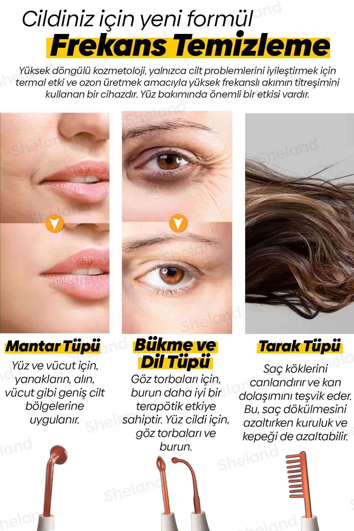 Pro High Frequency Yüksek Frekans Cilt Temizleyici ve Bakım Cihazı